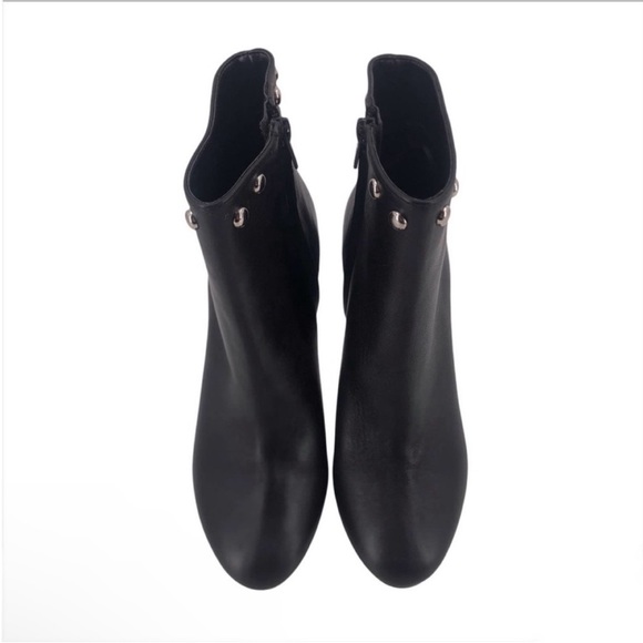 Bianca Di Ankle Bootie Studded Studs Black Leather Womens EU 38 NIB $175 - Picture 5 of 10